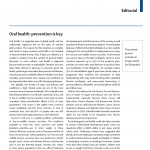 Lancet Editorial: Oral Health – Prevention is Key (2009)
